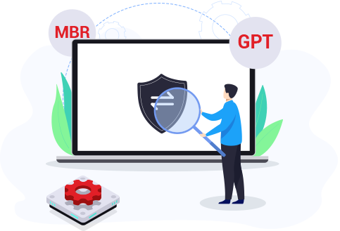 Convertir entre MBR et GPT