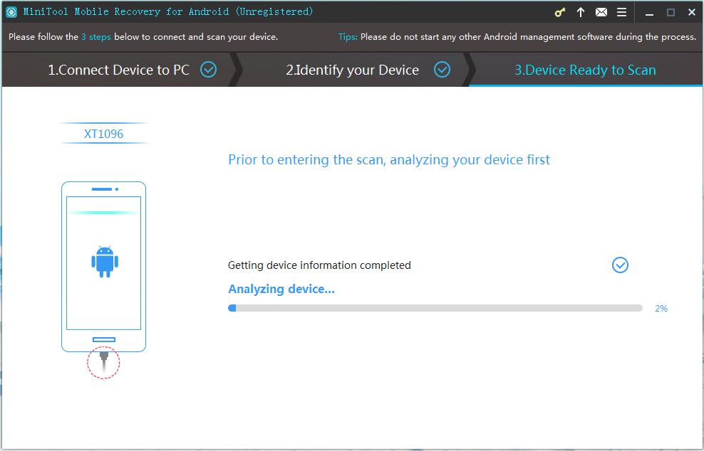 minitool mobile recovery analyzing 99% minitool mobile recovery analyzing 99%