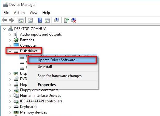 update drive software 