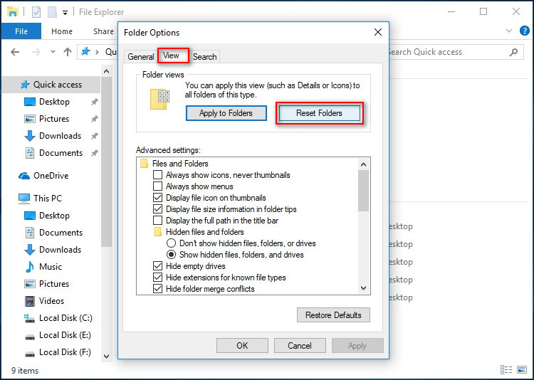 Files In Windows 10 Quick Access Missing, How To Find Back