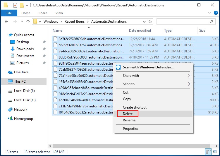 Files In Windows 10 Quick Access Missing, How To Find Back