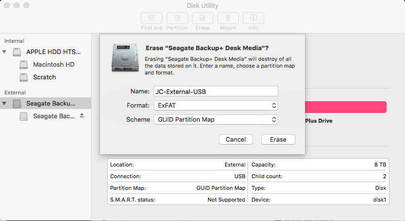 windows utility showing disk map