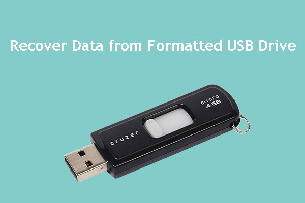 How to Recover Data From Formatted USB Drives