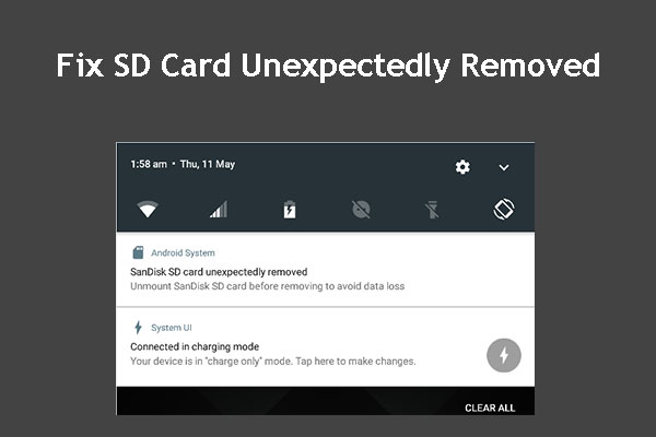 Top 5 Solutions to Fix SD Card Unexpectedly Removed