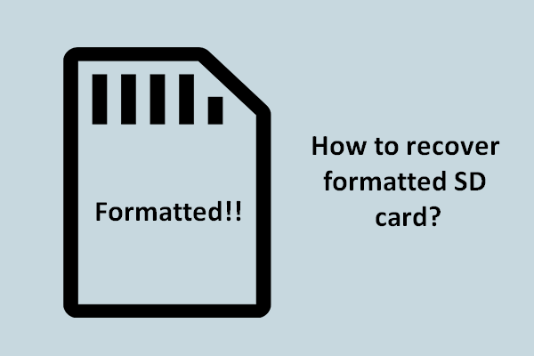 Want To Recover Formatted SD Card – SEE How To Do It