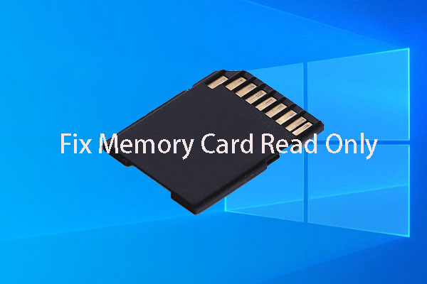 Learn How to Fix/Remove Memory Card Read Only - 5 Solutions - MiniTool