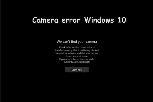 How To Fix Camera Error On Windows 10 Quickly