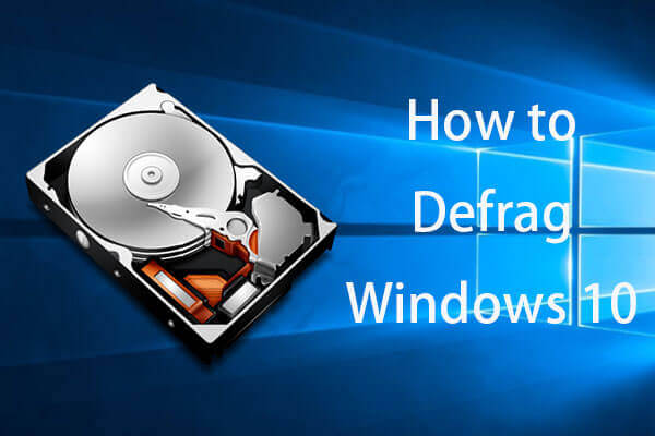 3 Steps to Defrag Windows 10 Computer Hard Disk Drive