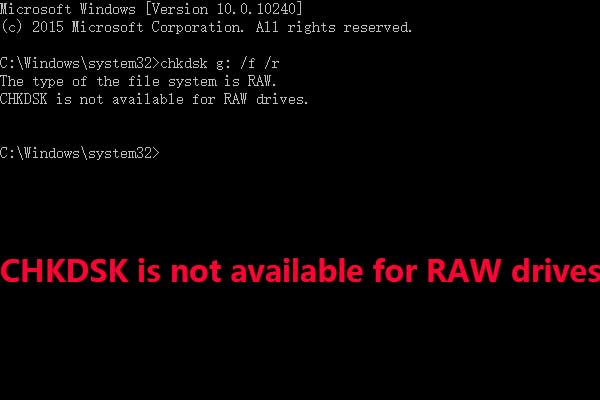 [RESOLVIDO] CHKDSK Não Está Disponível para Unidades RAW? Veja Como Consertar Facilmente