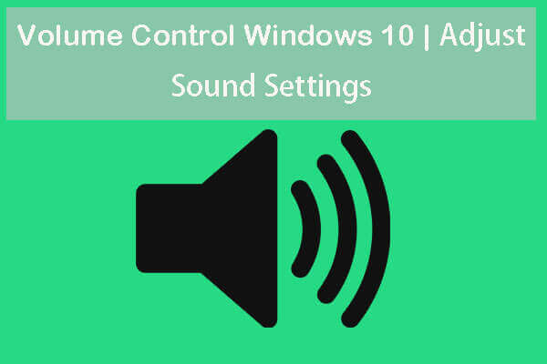 master volume not working windows 10