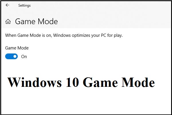 How “Game Mode” will make games run better on Windows