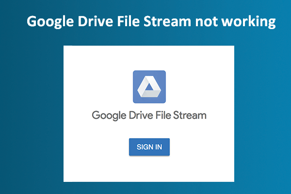 google drive file stream not working mac