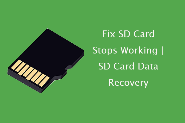 4 Tips to Fix SD Card Stops Working | SD Card Data Recovery