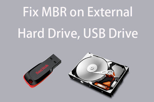 3 pasos para reparar el MBR del disco duro externo (USB) gratis