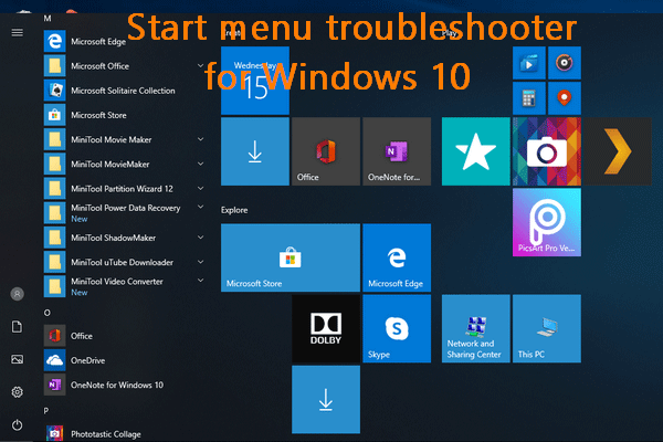 Download Start Menu Troubleshooter For Windows 10 & Fix Problems