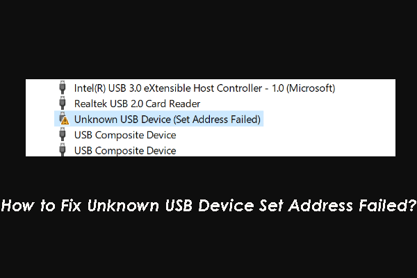usb set address failure