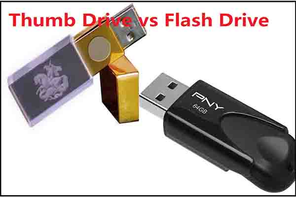 Thumb Drive VS Flash Drive: Compare Them and Make a Choice