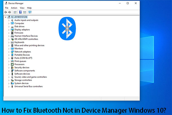 bluetooth radio not showing in device manager windows 7