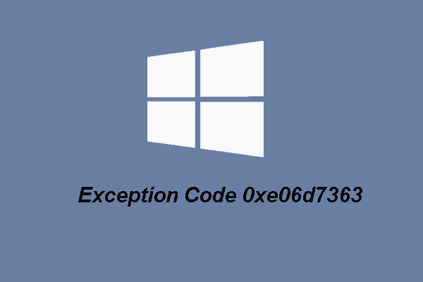 Top 4 Solutions to Exception Code 0xe06d7363