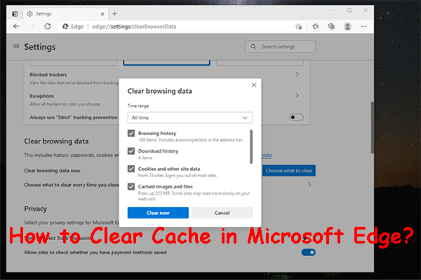 How to Clear Cache in Microsoft Edge? (2 Cases)