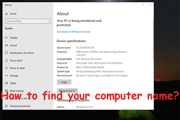 How to Find Your Computer Name in Windows and Mac MiniTool