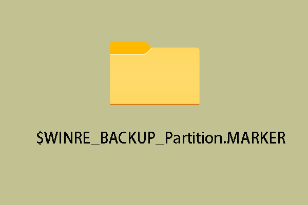 What Is $Winre_Backup_Partition.Marker and Can I Delete It?