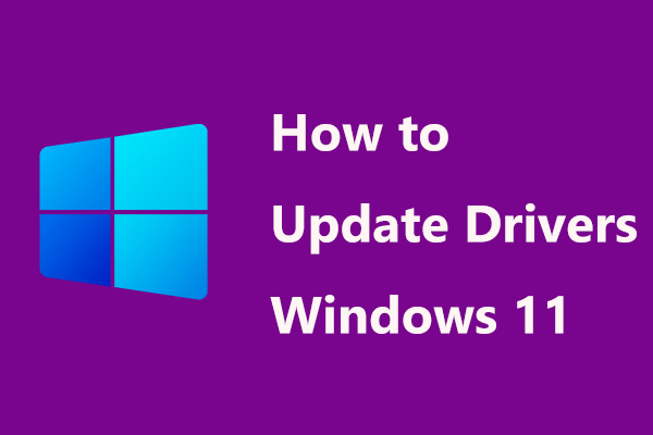 How to Update Drivers in Windows 11? Try 4 Ways Here!