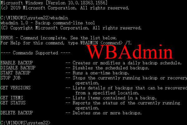 A Complete Review on WBAdmin and Its Commands (with Examples)