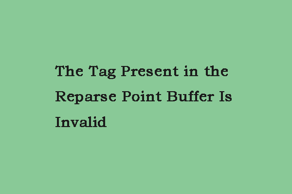 Fungsi Cadangan Windows Server Salah? Begini Cara Memperbaikinya! 5 Memperbaiki: Tag di Reparse Point Buffer Tidak Valid