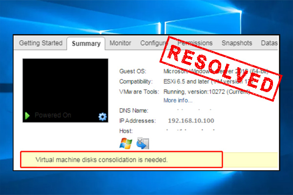 [Fixed] VMware: Virtual Machine Disks Consolidation Is Needed