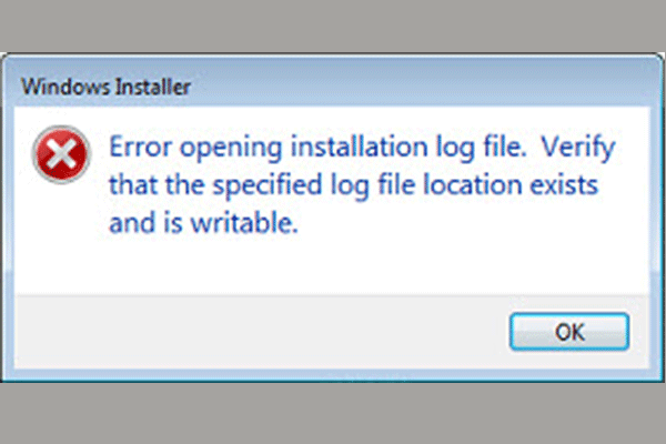 Fix “Error Opening Installation Log File” Windows 11/10/8/7