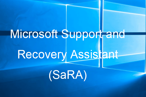Download/Use Microsoft Support and Recovery Assistant (SaRA)