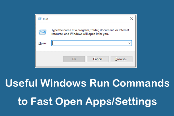 30 Useful Windows Run Commands to Fast Open Apps/Settings