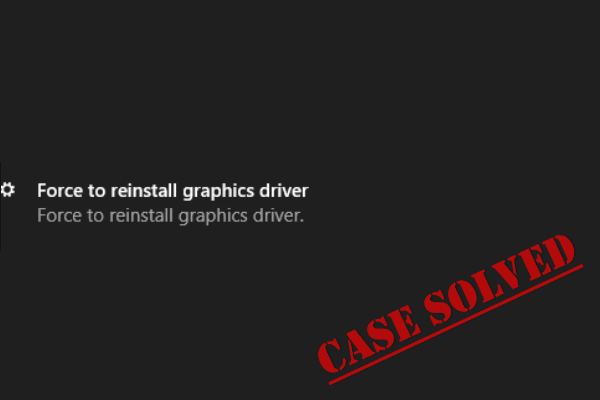 Fixes for Windows Force to Reinstall Graphics Driver 3080/3070