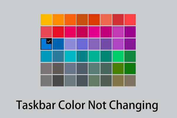 4 Ways to Fix Taskbar Color Not Changing in Windows 10