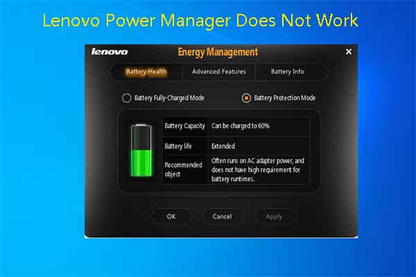 Lenovo sales battery manager