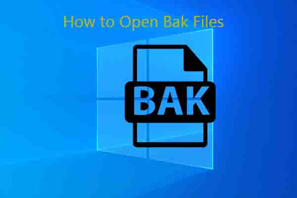Bak File: What Is It and How to Open It on Computers