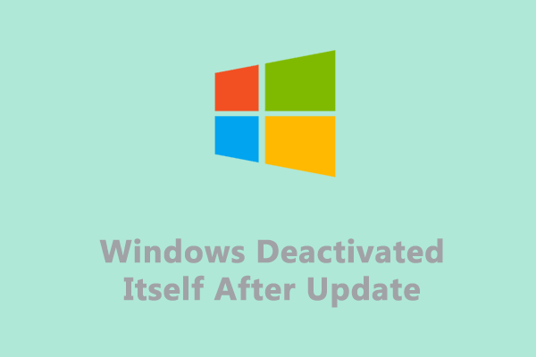 [Easy Guide] Windows Deactivated Itself After Update - MiniTool