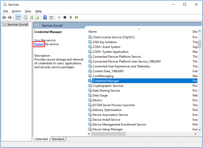 Fixed Credential Manager Not Working Windows 11/10