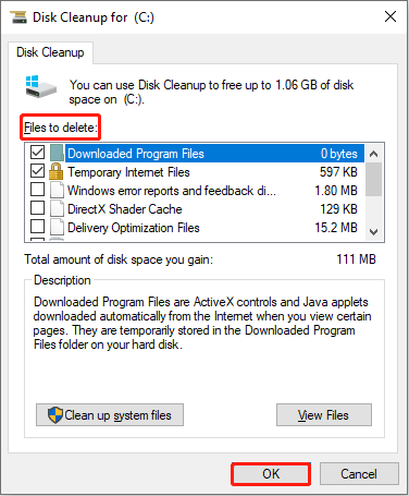 delete files