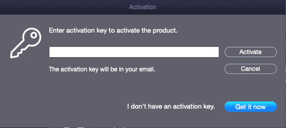 get a license key to activate the software