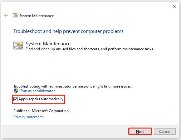 apply repairs automatically