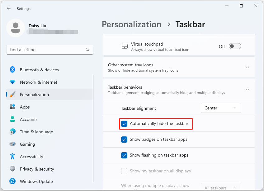Is AutoHide Taskbar Not Working on Windows 11? Here Are Fixes!