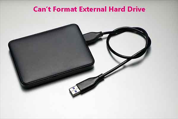 Can’t Format External Hard Drive? Here Are 7 Fixes
