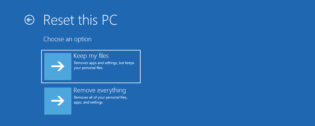 how to factory reset computer windows 10 from bios