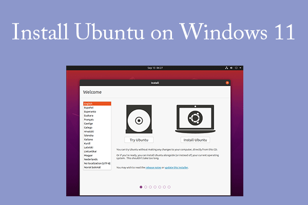How to Install Ubuntu on Windows 11? Here Are 3 Ways!