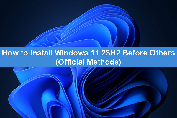 How to Install Windows 11 23H2 Earlier than Other Users