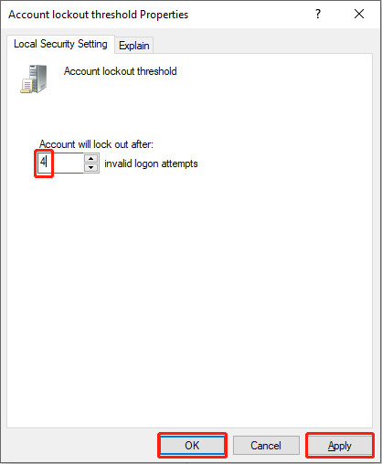 Cara Membatasi Jumlah Upaya Login di Windows 5 mengubah jumlah upaya login