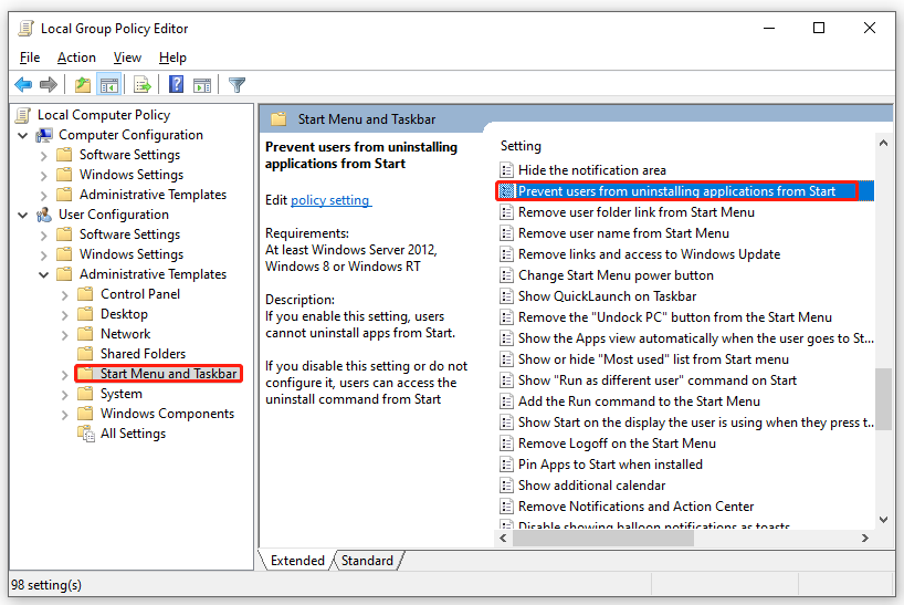 2 Cara Mencegah Pengguna Uninstall Aplikasi di Windows 10/11 1 klik dua kali pada item ini