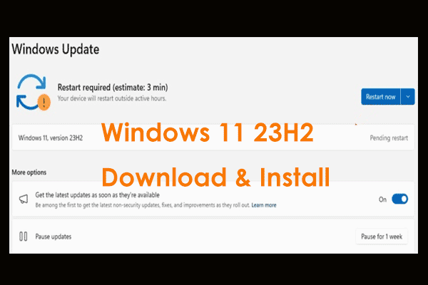 Windows 11 23H2 update: Microsoft Windows 11 23H2: Check release